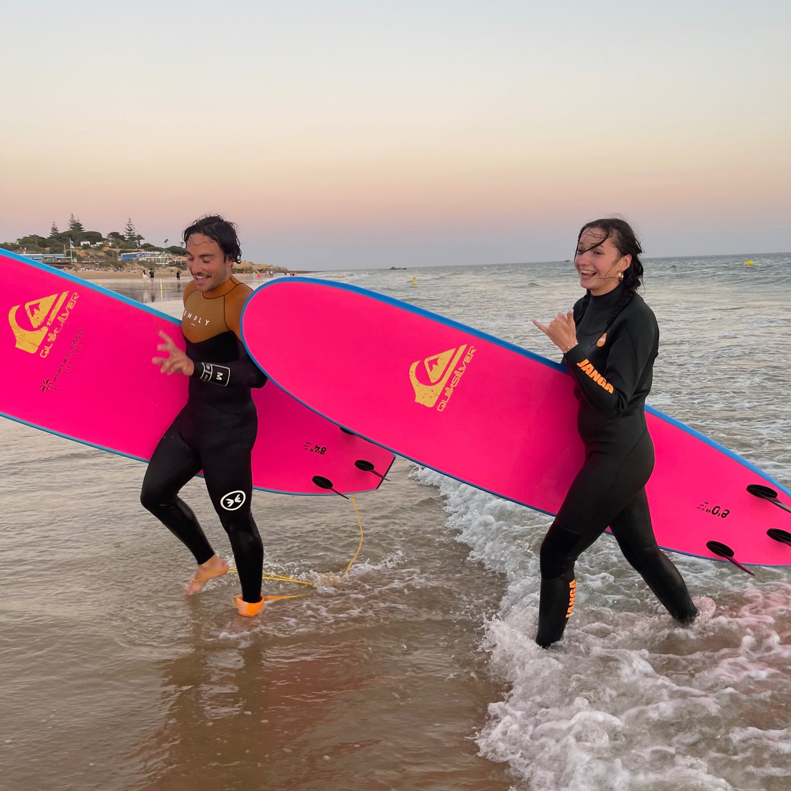 Surfing equipment in action